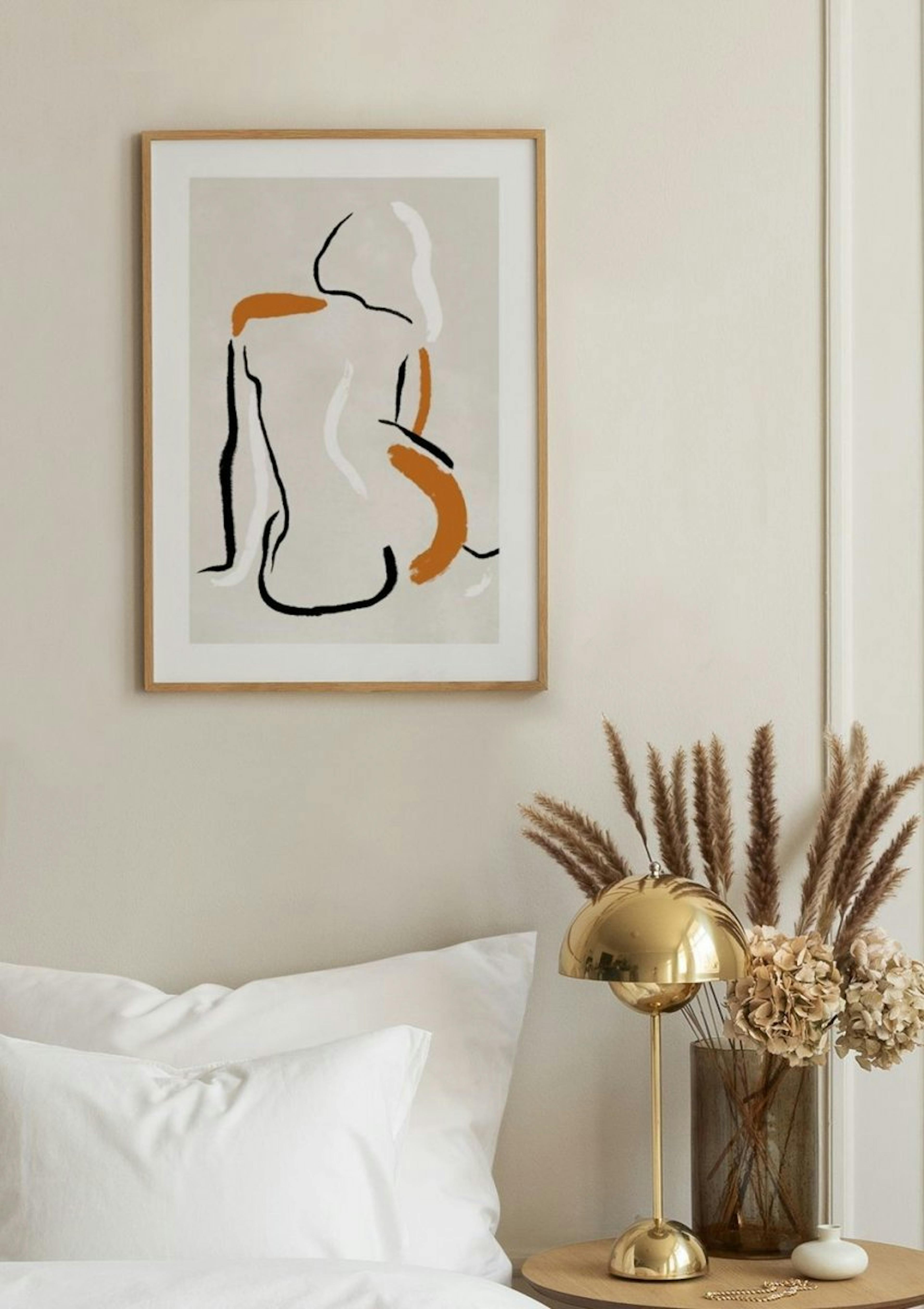 Figurative Strokes No1 Poster thumbnail