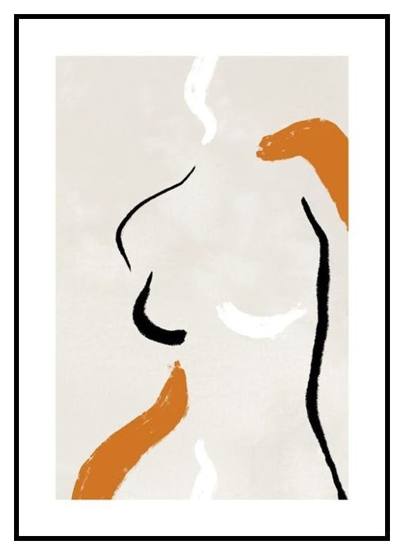Figurative Strokes No2 Poster (50x70 cm) - Poster Store