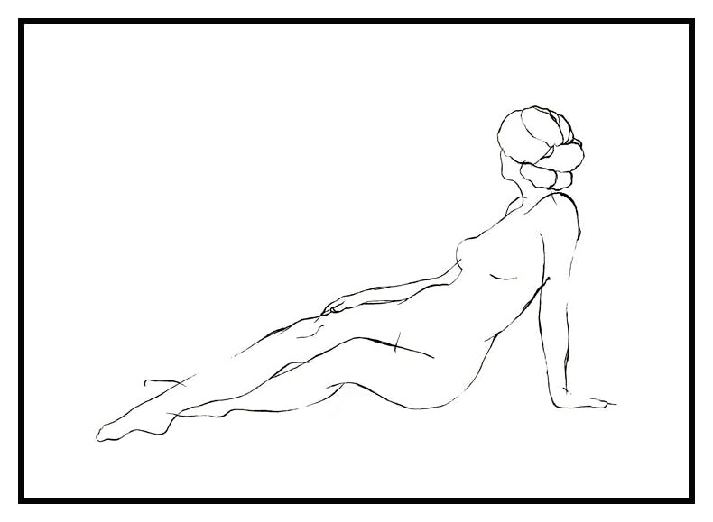 Nude Lines No2 Poster (30x40 cm) - Poster Store