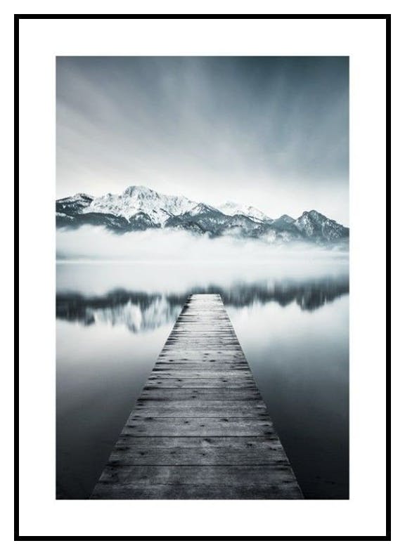 Brygga i sjön Poster (30x40 cm) - Poster Store