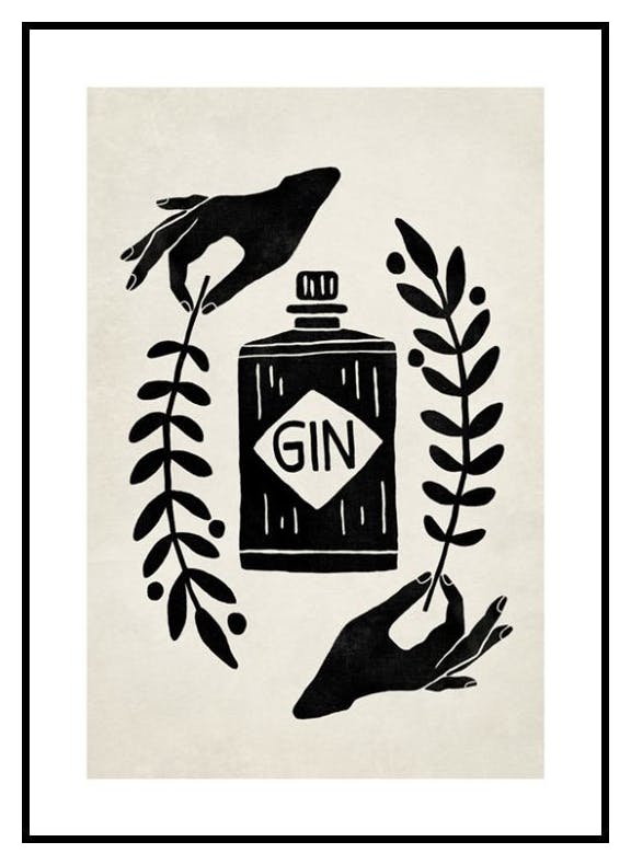 Let the Fun Be Gin Poster (30x40 cm) - Poster Store