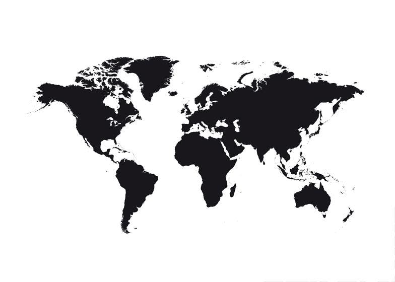 لوحة لصورة خريطة العالم 0