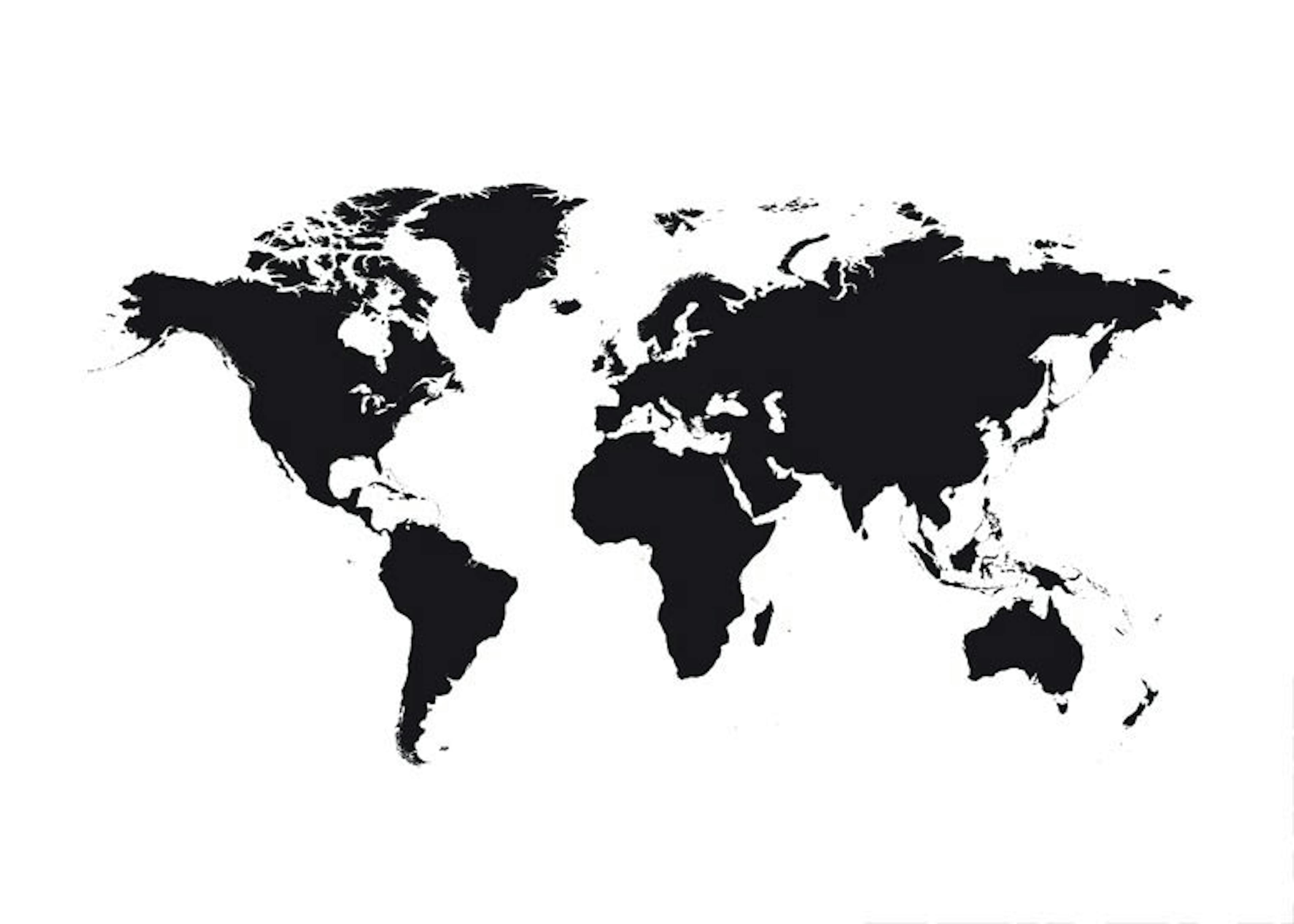 世界地図 ポスター 0