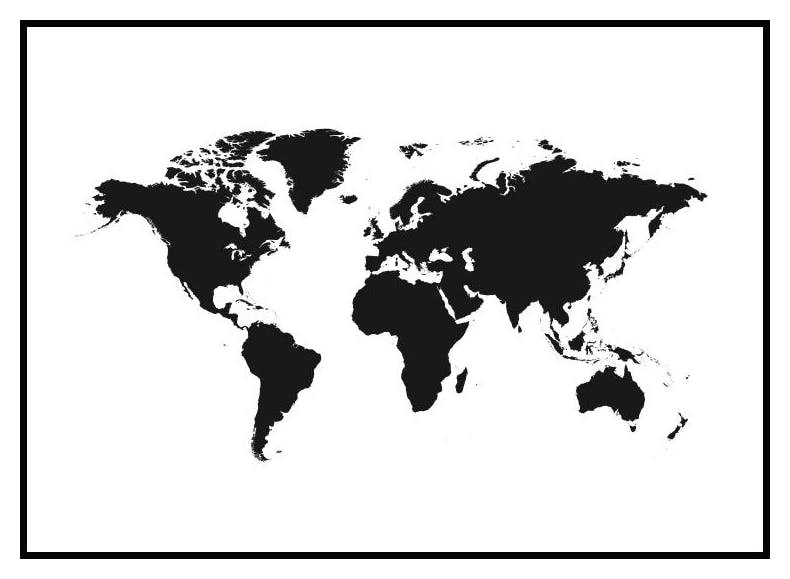 World Map Poster (70x100 cm) - Poster Store