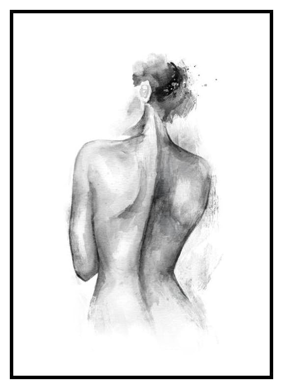 Undressed Watercolor Poster (50x70 cm) - Poster Store