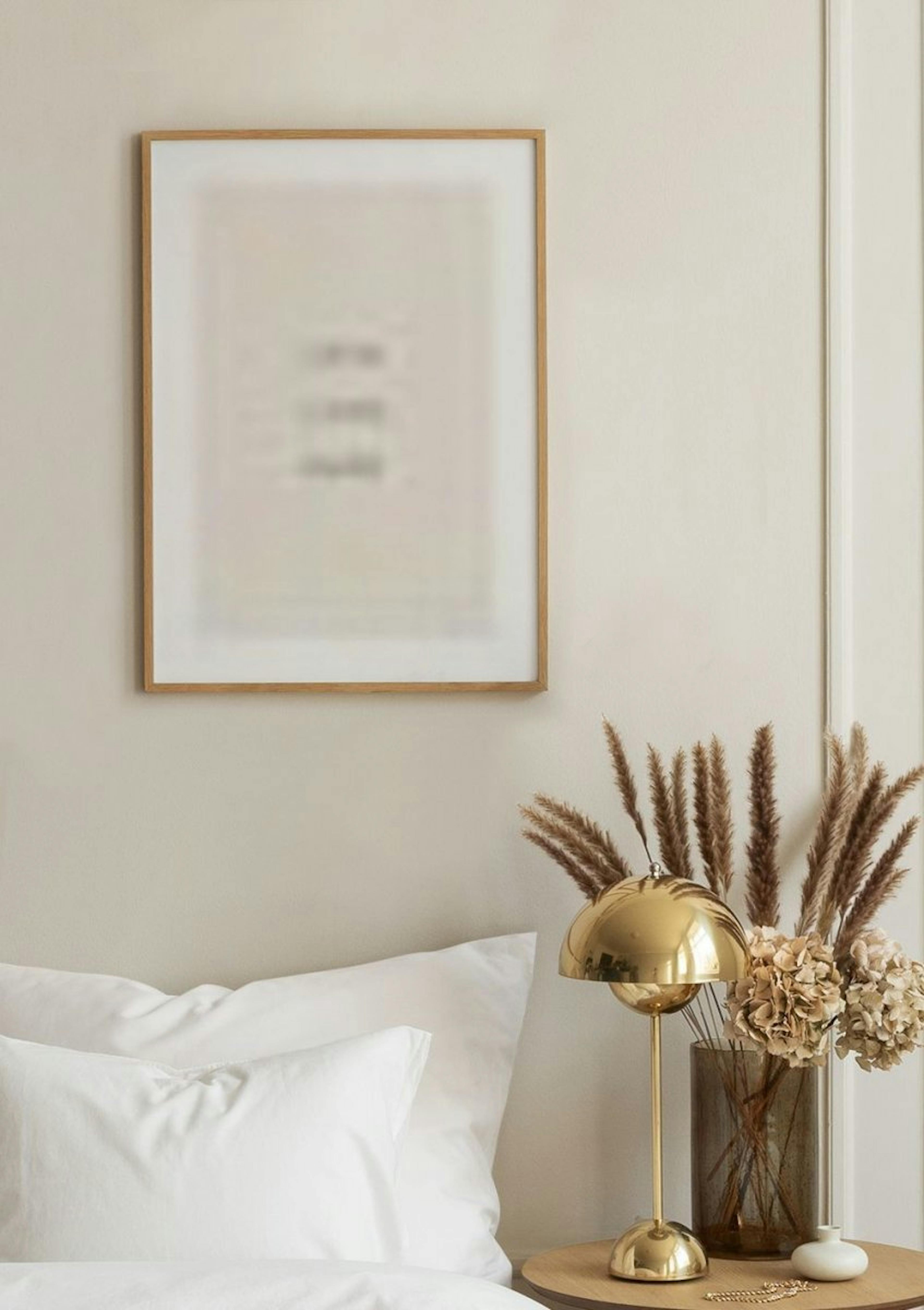 Love Lives Here Beige Poster thumbnail