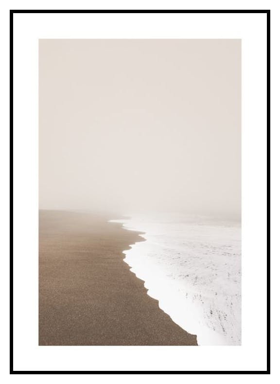 Misty Beach Poster (50x70 cm) - Poster Store