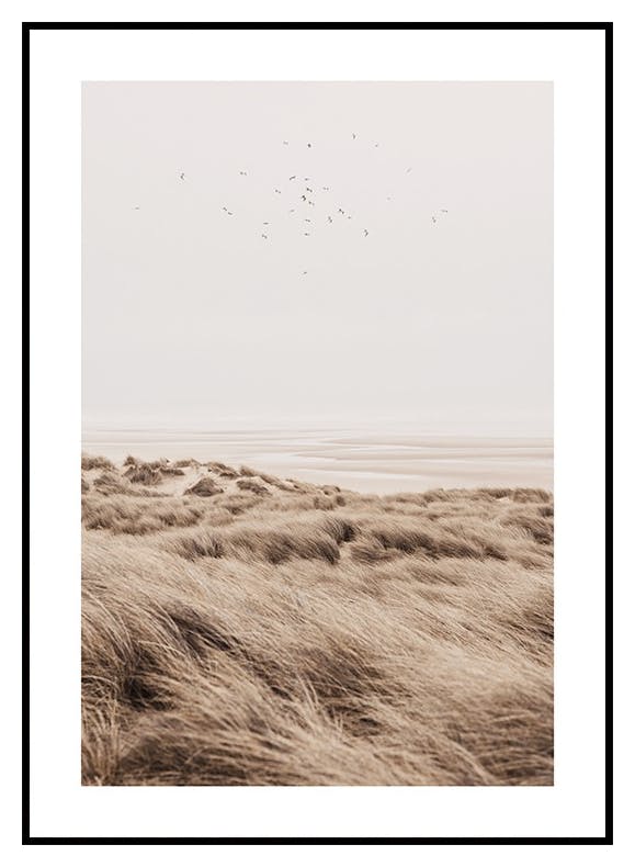 Beige Sand Dunes Poster (21x30 cm) - Poster Store