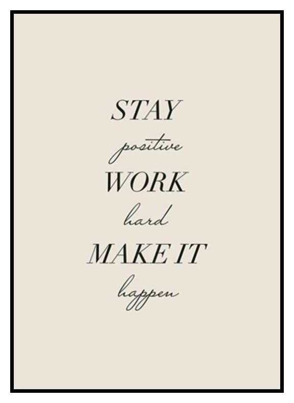 Make It Happen Poster (21x30 cm) - Poster Store
