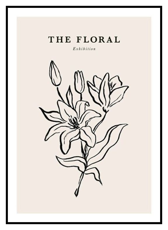 The Floral Exhibition No1 Poster (21x30 cm) - Poster Store
