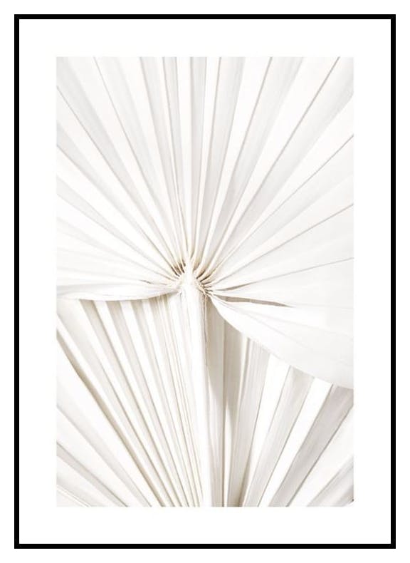 Feuilles Blanches Poster (50x70 cm) - Poster Store