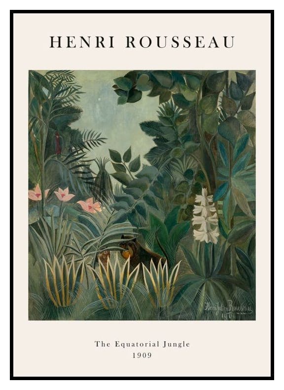 Rousseau - The Equatorial Jungle Poster (30x40 cm) - Poster Store