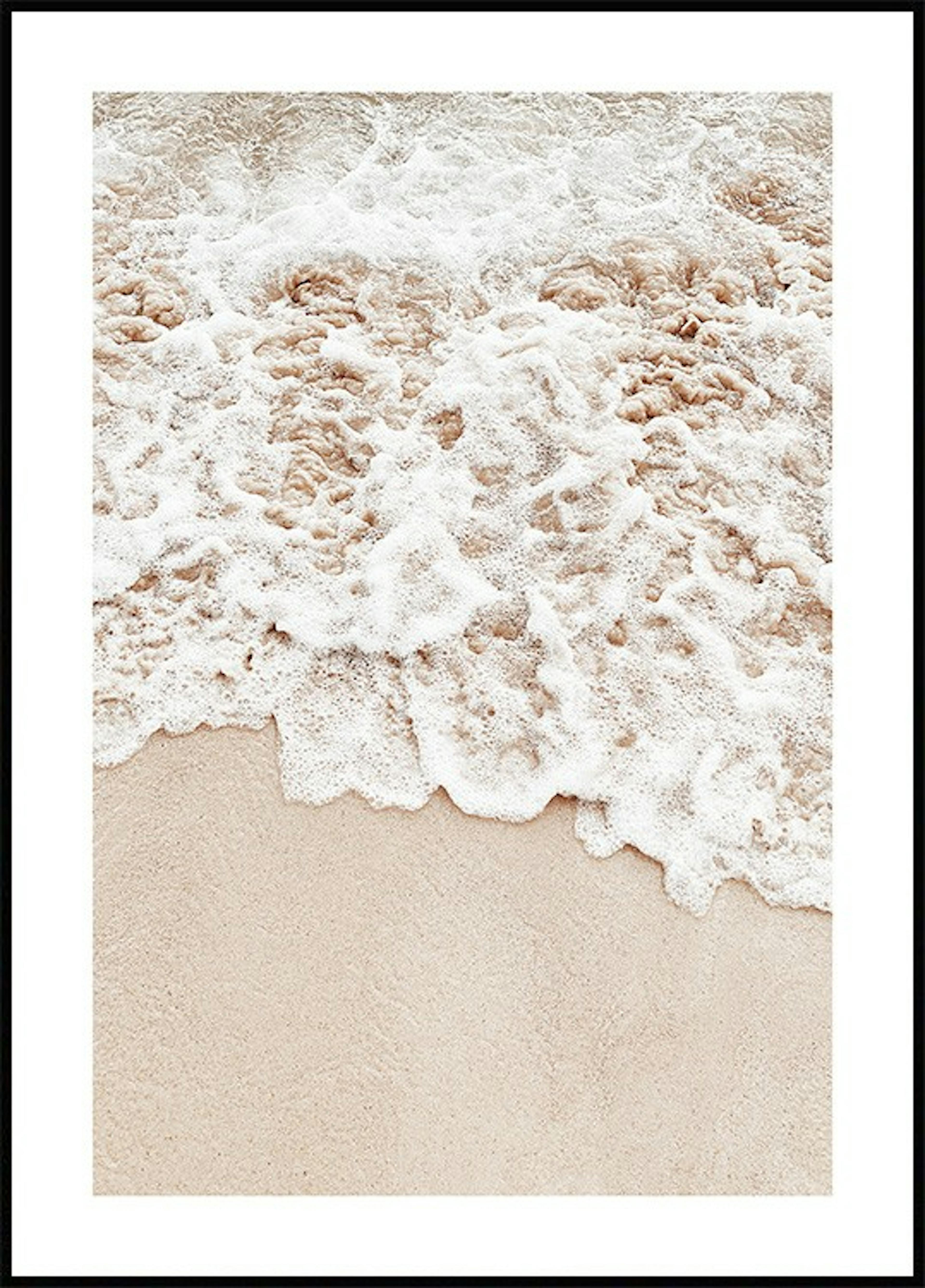 Beige Beach Wave Poster thumbnail