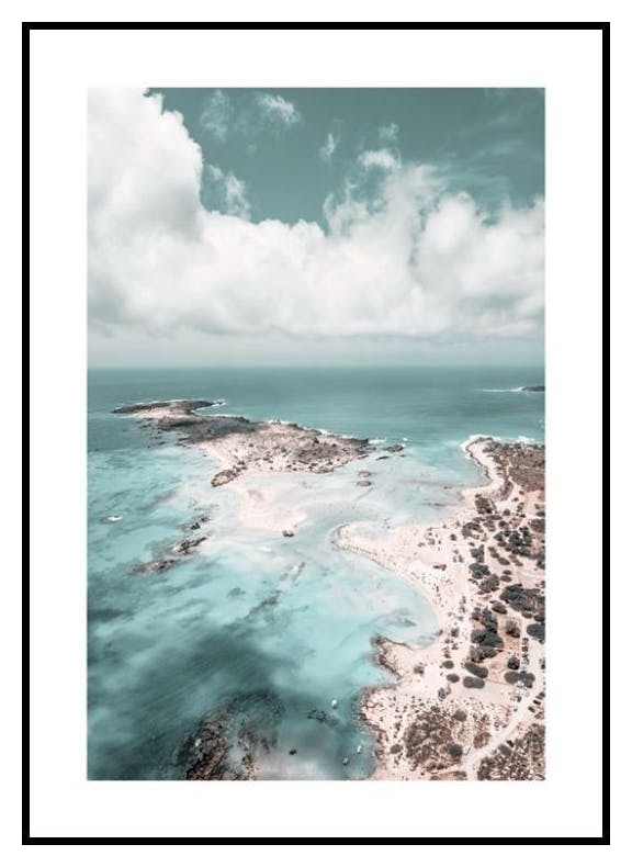 Elafonissi Beach Poster (50x70 cm) - Poster Store