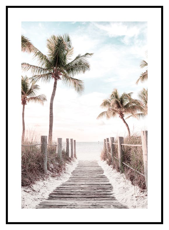 Plakat Plażowa Ścieżka (21x30 cm) - Poster Store