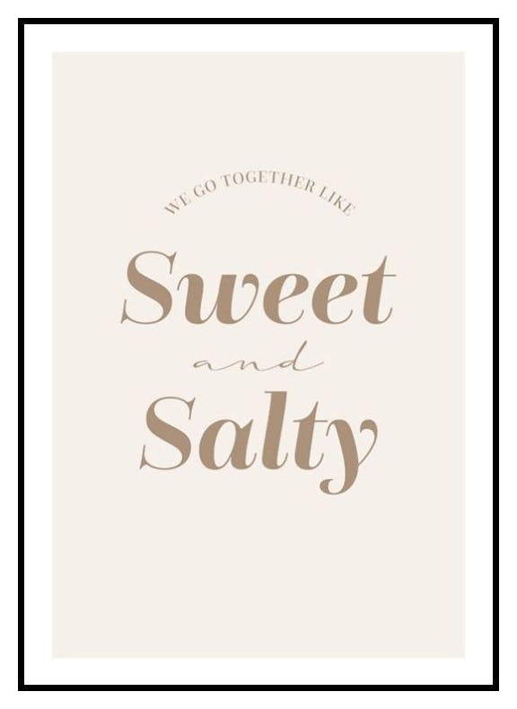Sucré et Salé Poster (21x30 cm) - Poster Store