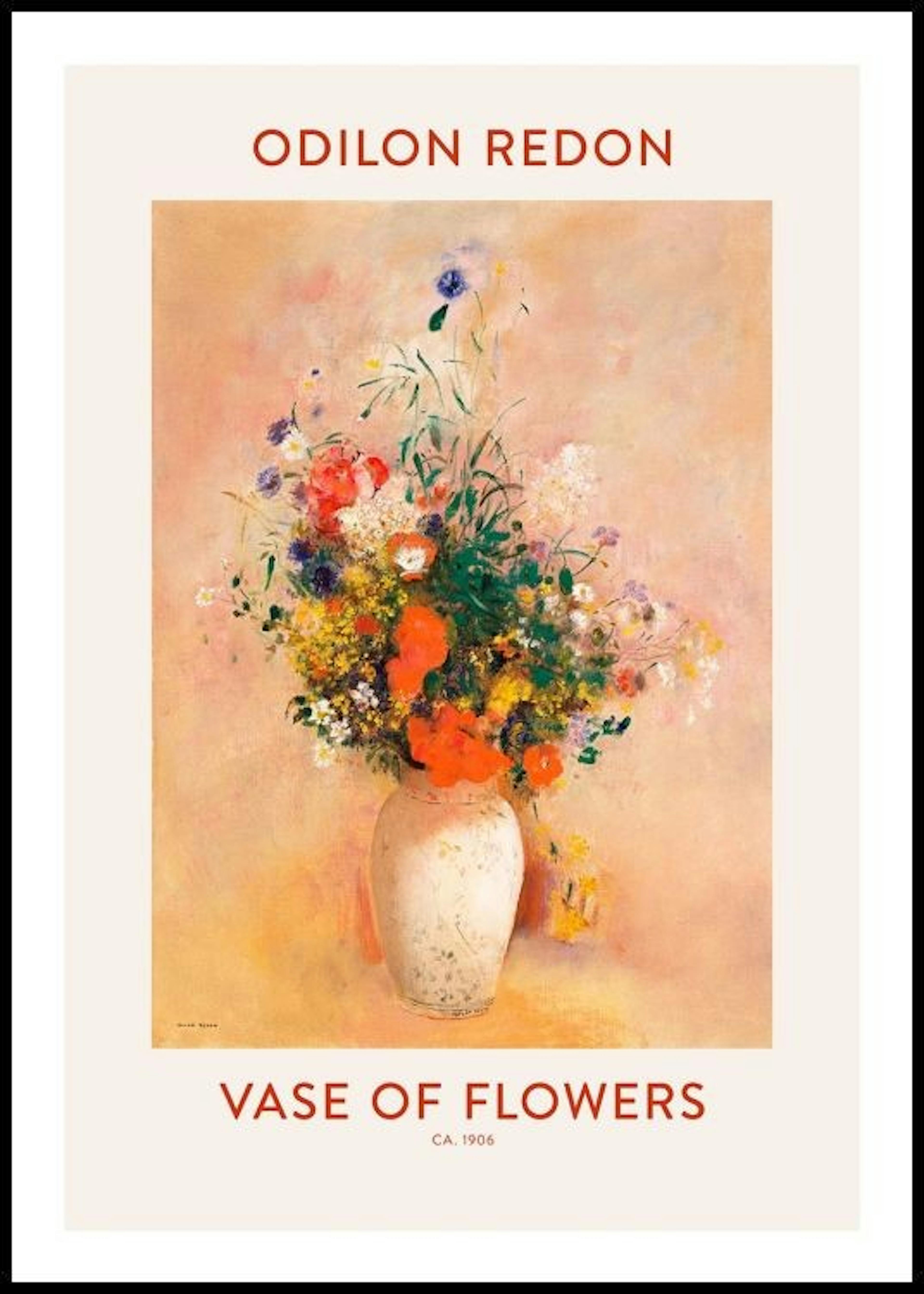 Odilon Redon - Vaas met Bloemen Poster 0