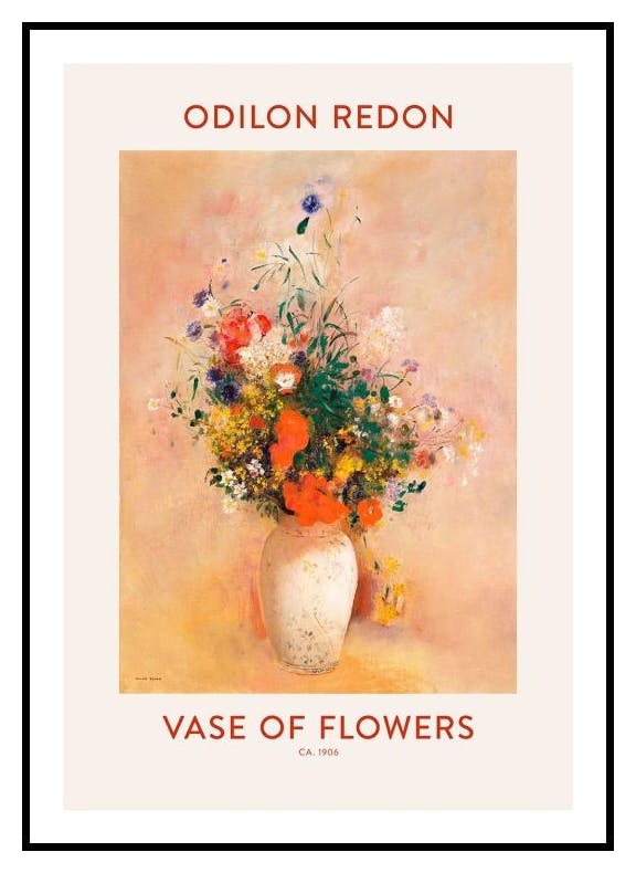Odilon Redon - Waza Kwiatów Plakat (21x30 cm) - Poster Store
