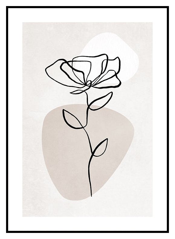 Botanical Lines No1 Poster (50x70 cm) - Poster Store