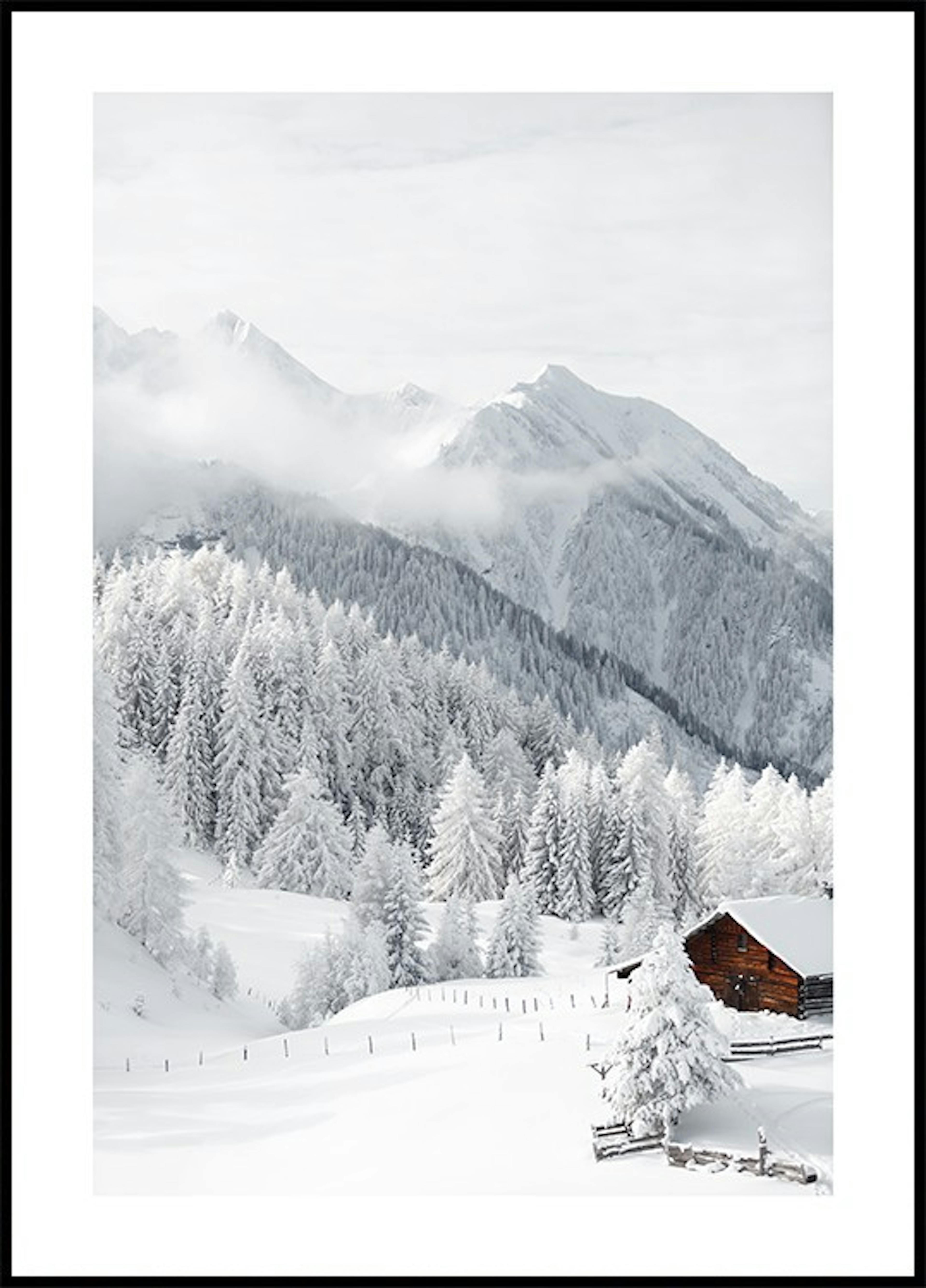 Snowy Landscape Poster thumbnail