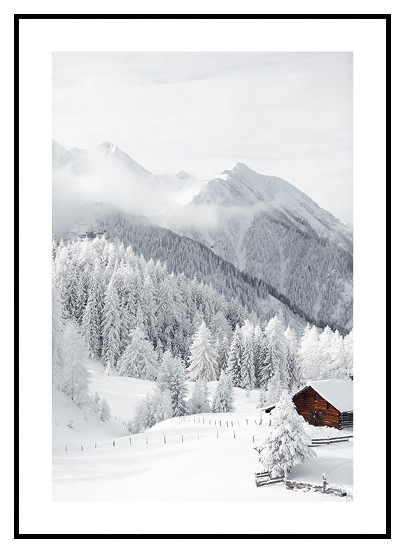 Snowy Landscape Poster (30x40 cm) - Poster Store