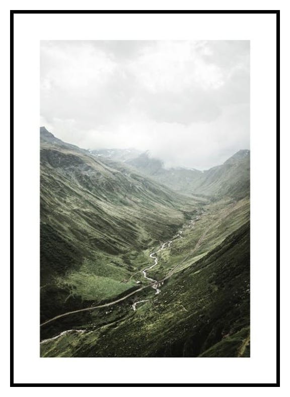 Paysage de Montagne Poster (50x70 cm) - Poster Store