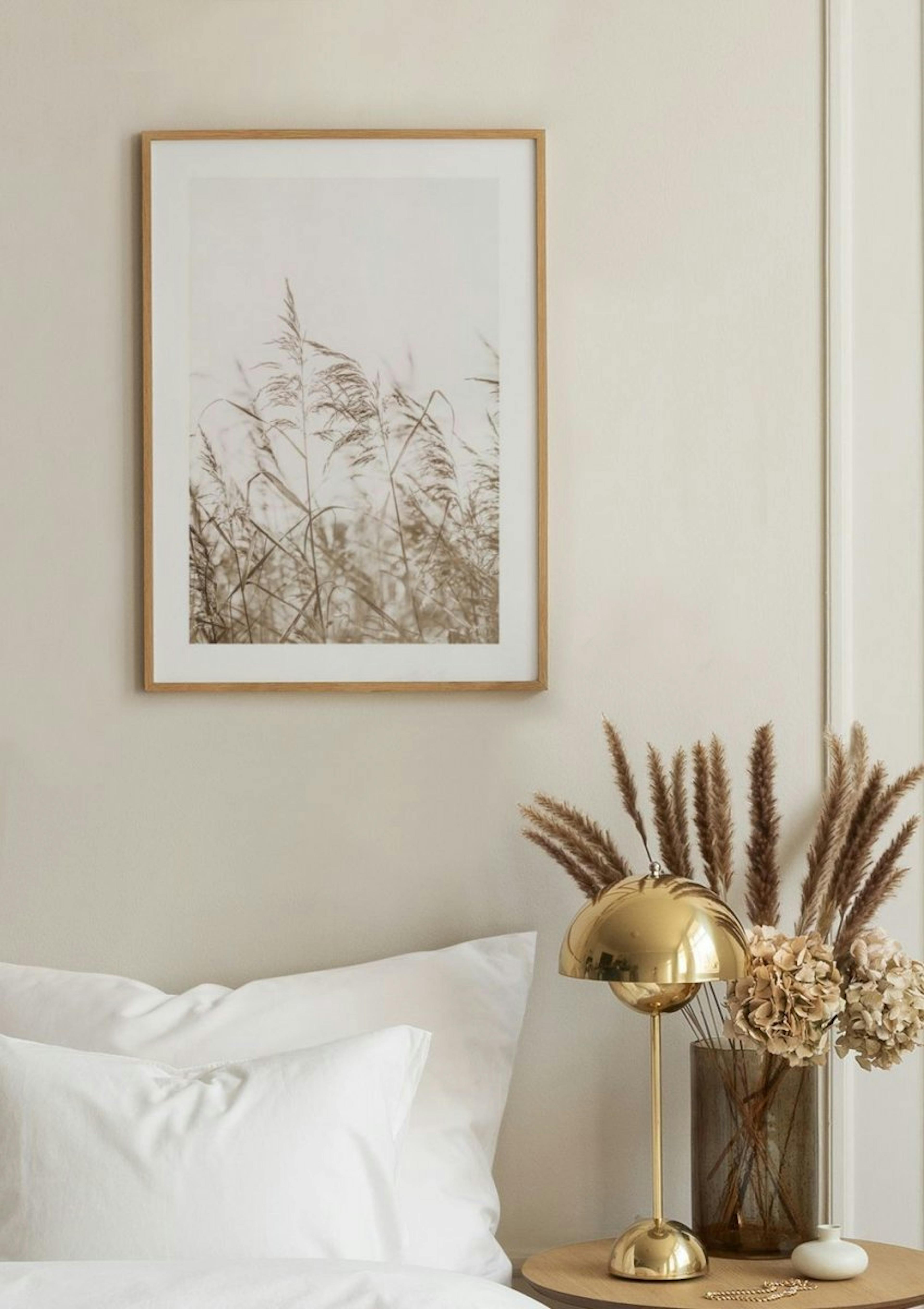 Dried Grass on Field No3 Poster thumbnail