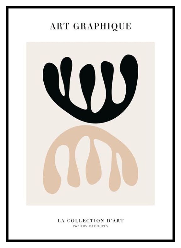 Graficzne wycięcie No1 Plakat (50x70 cm) - Poster Store