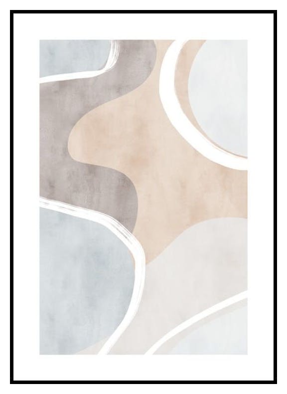 Kurviga Former Poster (30x40 cm) - Poster Store