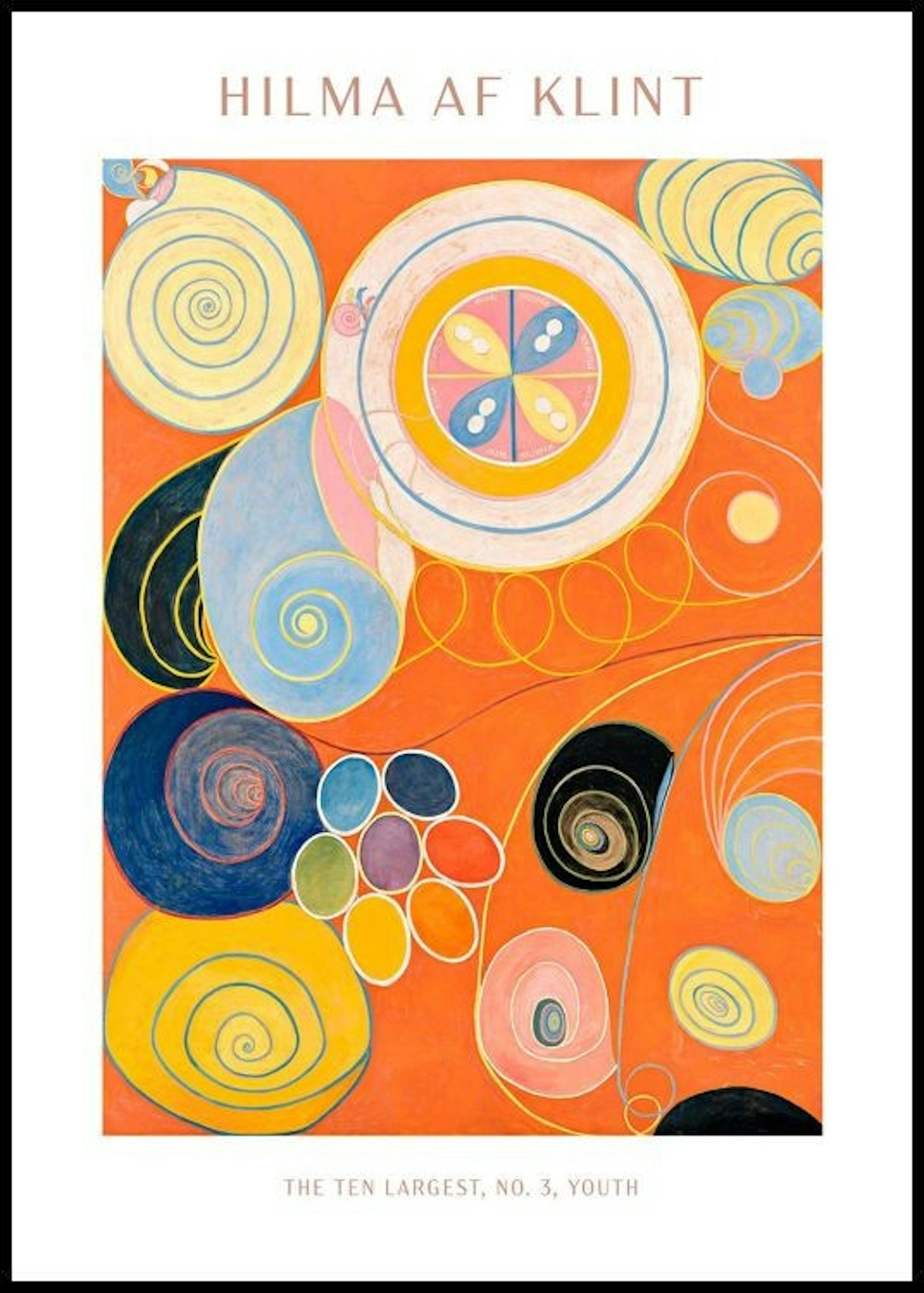 Poster - Hilma Af Klint - De Tien Grootste, Nr. 3, Jeugd Poster 0