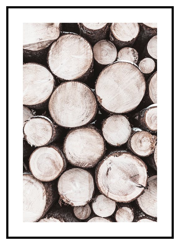 Brændestak Plakat (30x40 cm) - Poster Store