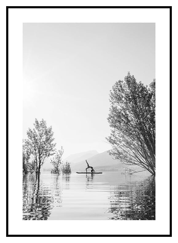 Plakat Surf Yoga (50x70 cm) - Poster Store