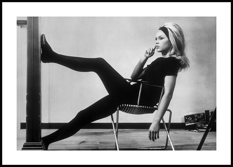 Brigitte Bardot - Ikonisk - Sort-hvid