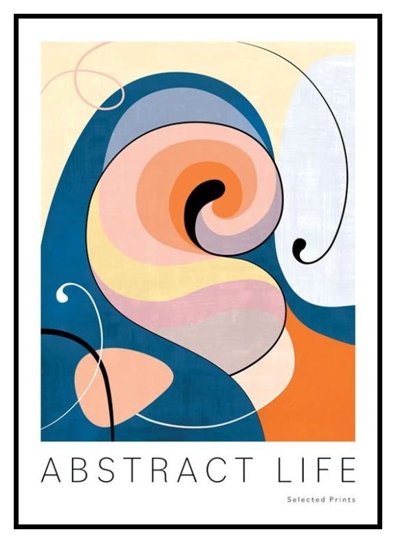 Abstract Life No1 Plakat (50x70 cm) - Poster Store