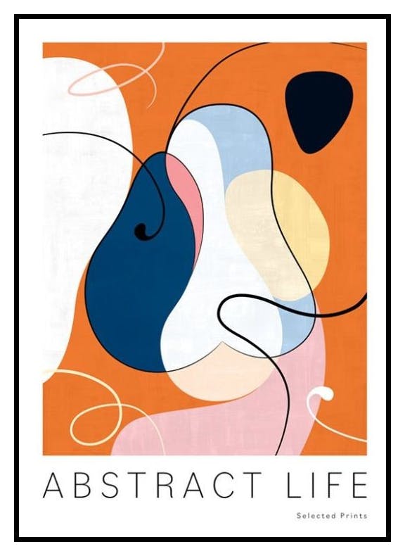 Abstrakt liv nr 2 Poster (50x70 cm) - Poster Store