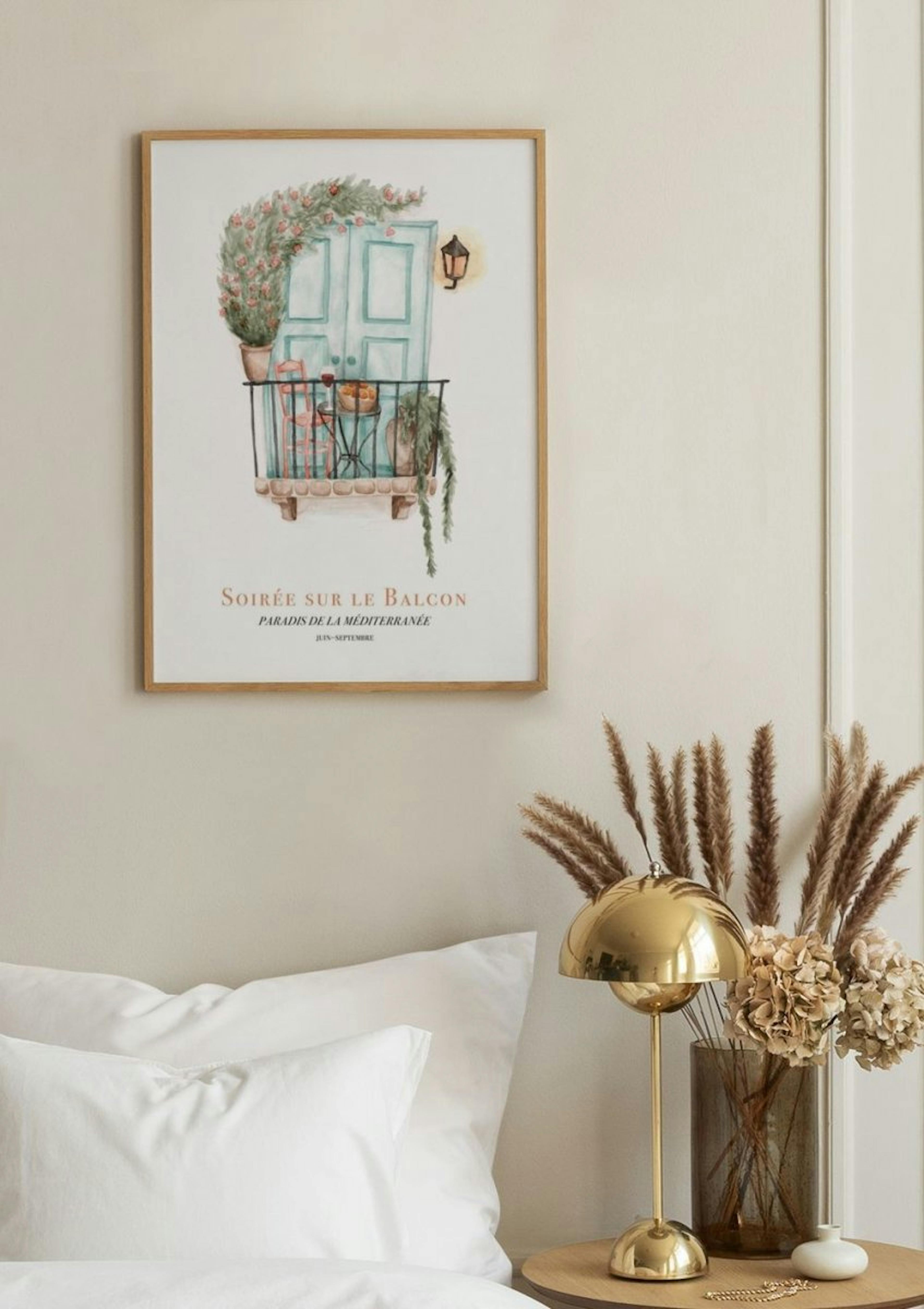 Watercolor Balcony Print thumbnail