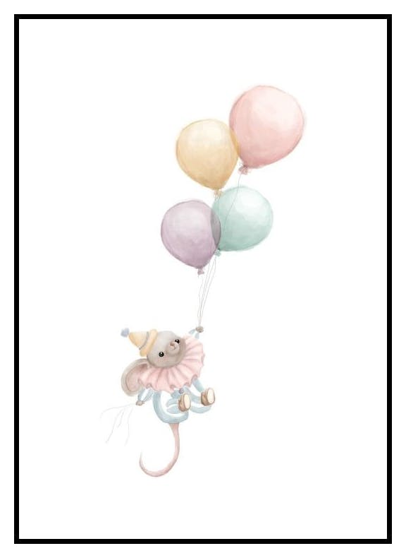 Zirkusmaus Poster (21x30 cm) - Poster Store