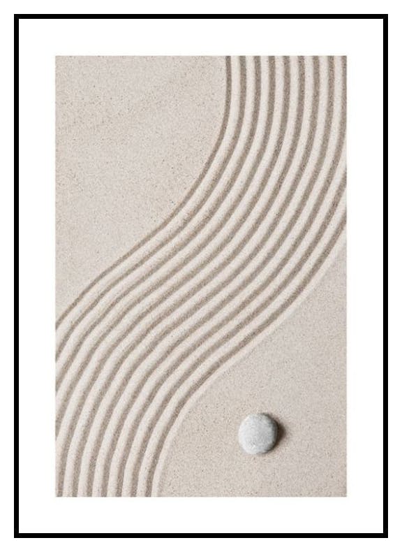 Prints Zen Garden Sand Poster (50x70 cm) - Poster Store