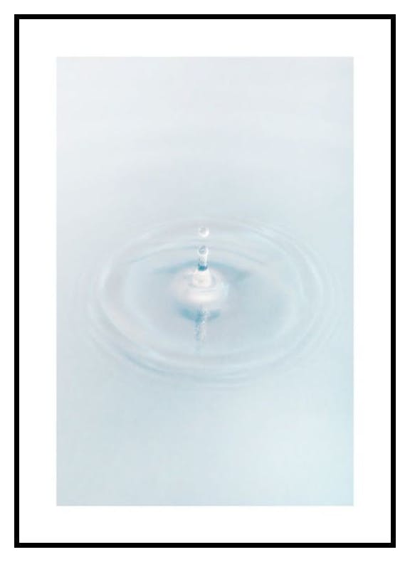 Waterdruppel Poster (50x70 cm) - Poster Store