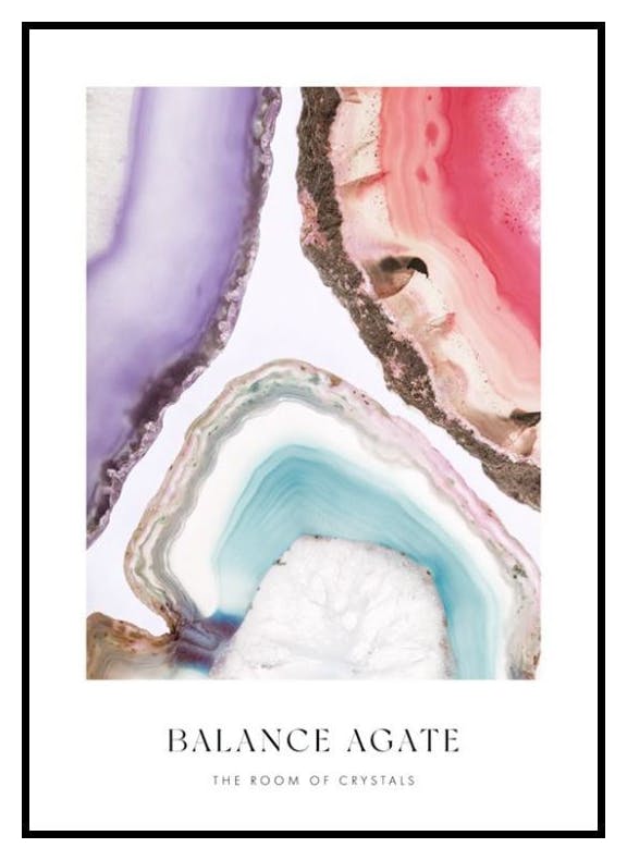 Balance Agate Poster (30x40 cm) - Poster Store