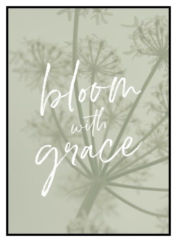 Prints Bloom Gracefully Poster (30x40 cm) - Poster Store
