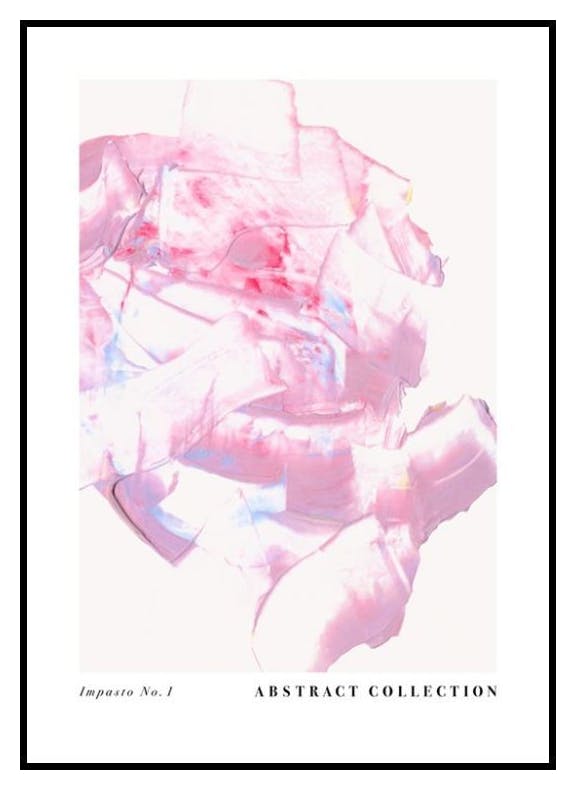 Prints Abstract Impasto No1 Poster (50x70 cm) - Poster Store