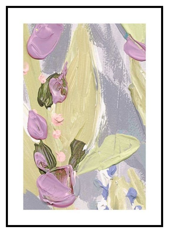 Floral Paint No2 Poster (50x70 cm) - Poster Store
