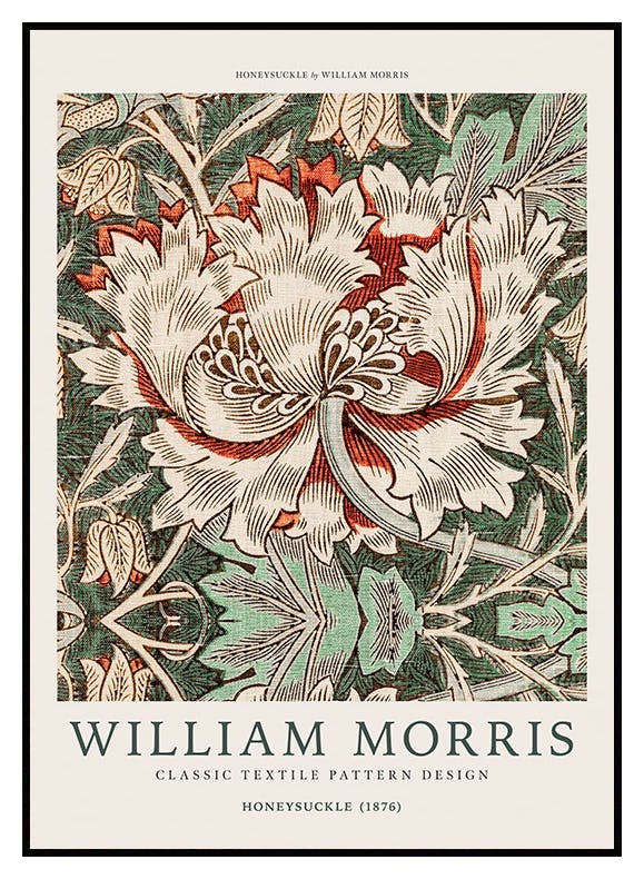 William Morris - "Honeysuckle" Plakat (21x30 cm) - Poster Store