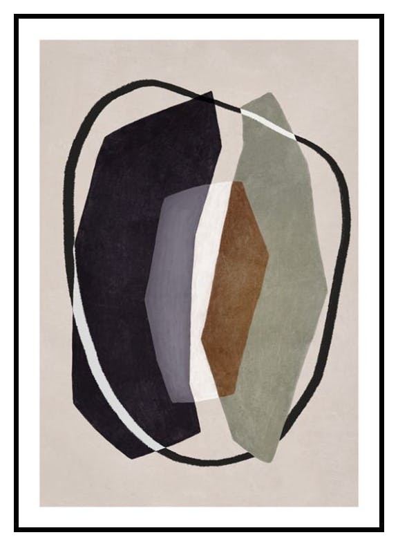 Prints Abstract Composition No2 Poster (21x30 cm) - Poster Store