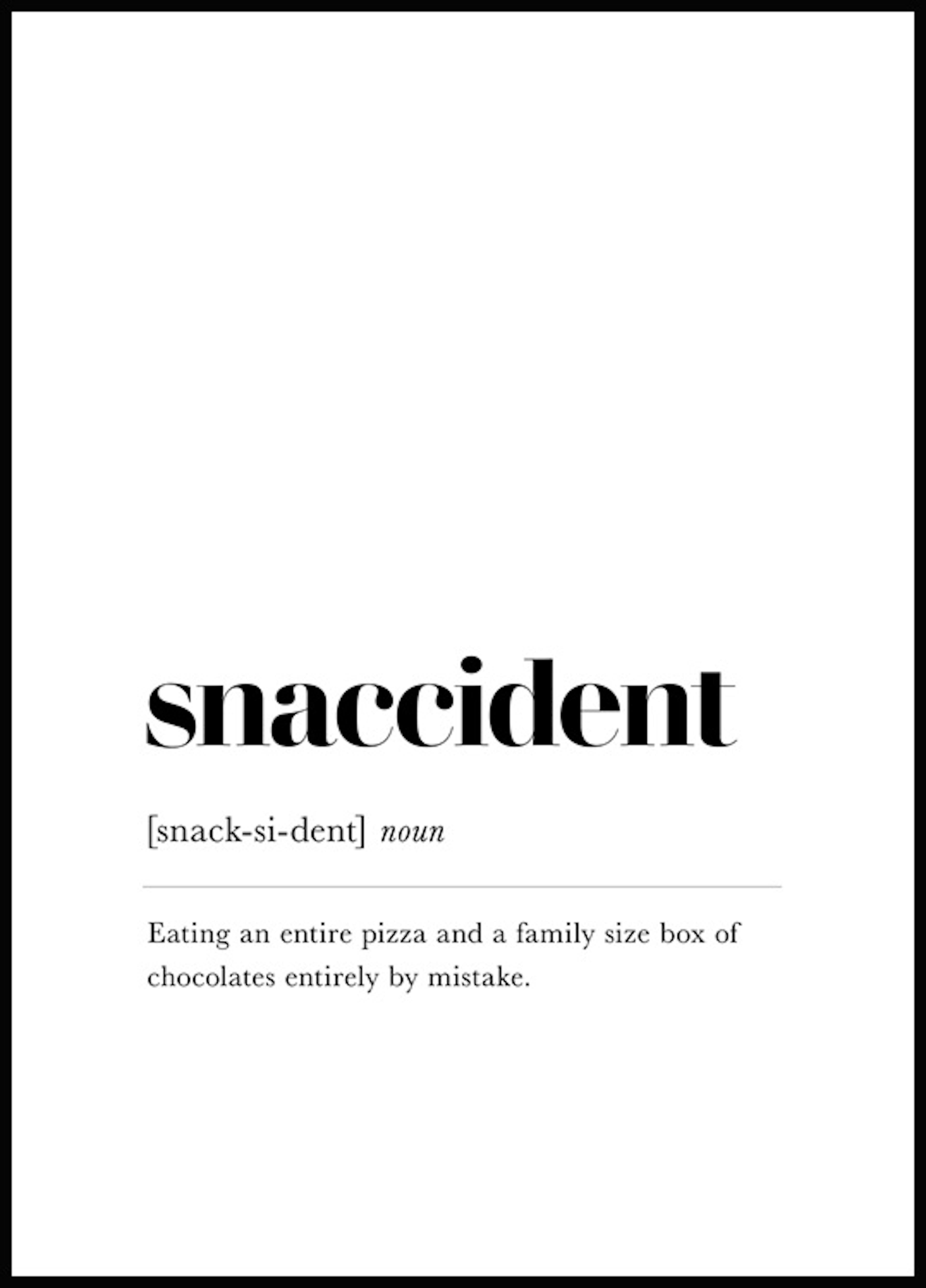 Poster Snaccident 0