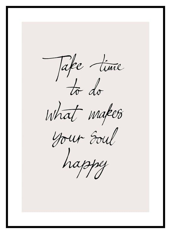 Happy Soul Poster (30x40 cm) - Poster Store