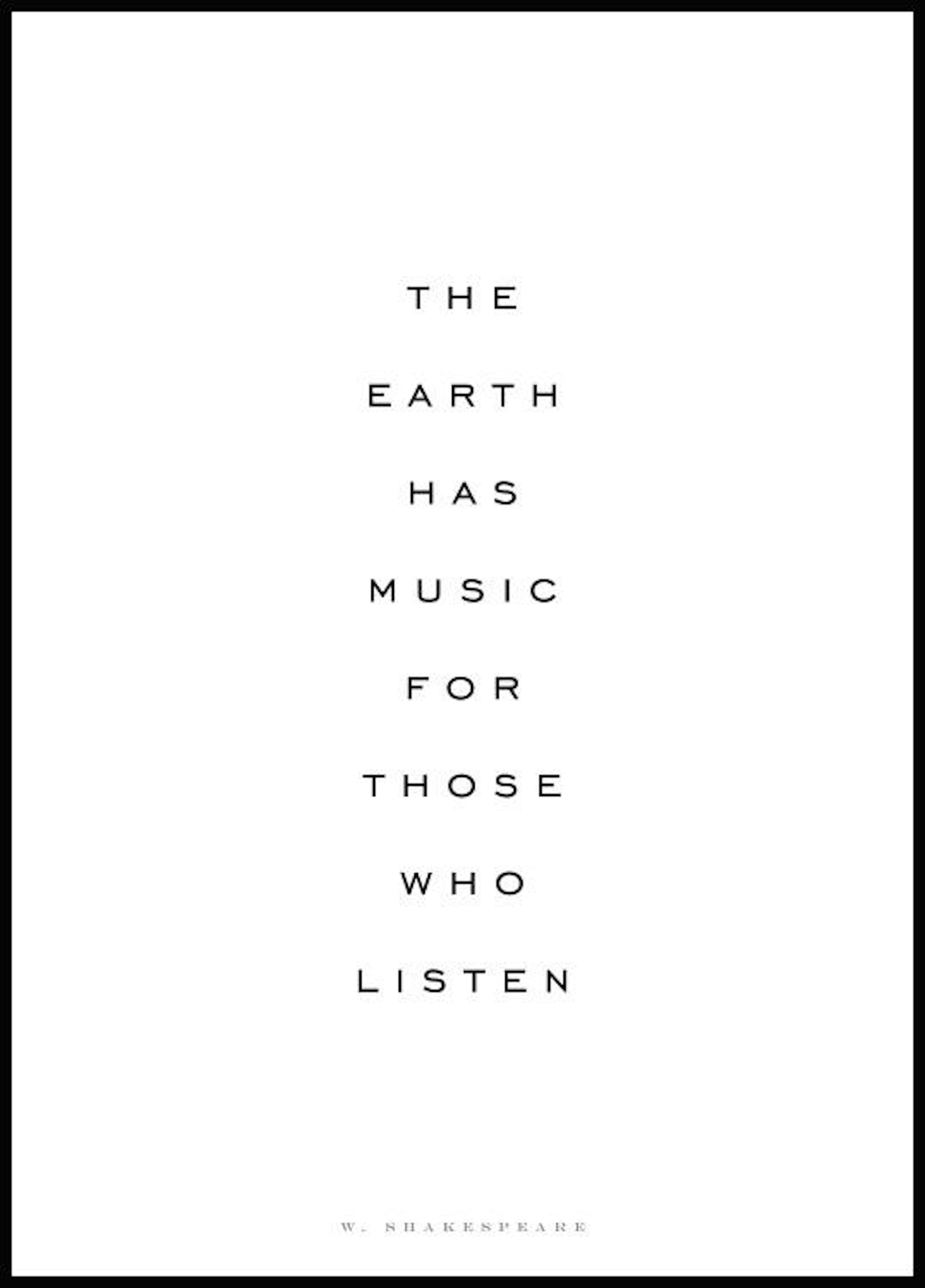 The Earth Has Music Juliste 0