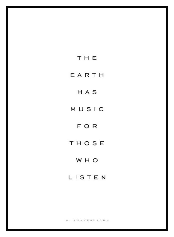 The Earth Has Music Poster (30x40 cm) - Poster Store