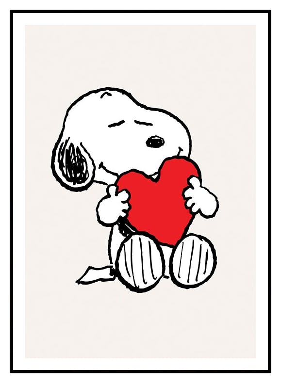 Snoopy Love Poster (50x70 cm) - Poster Store